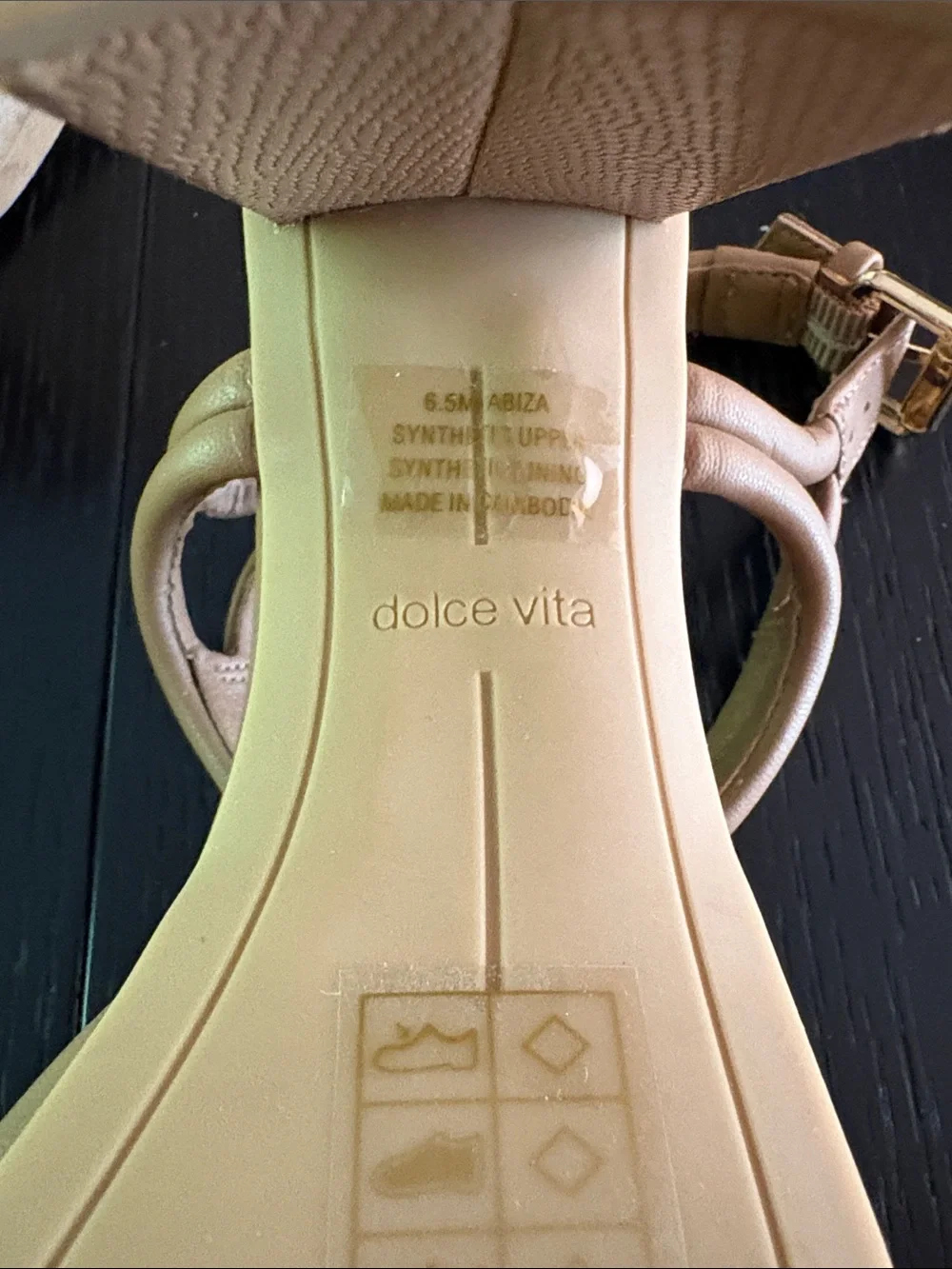 Dolce Vita Nude/Tan Strappy Square-Toe Block Heel Sandals